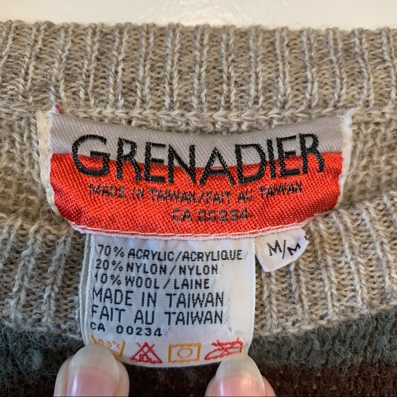 Grenadier | Vintage Patterned Knit Sweater - Picture 14 of 14